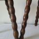 Duo de tabourets brutalistes demi-lunes