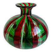 Vase en verre vénitien de Murano italien
