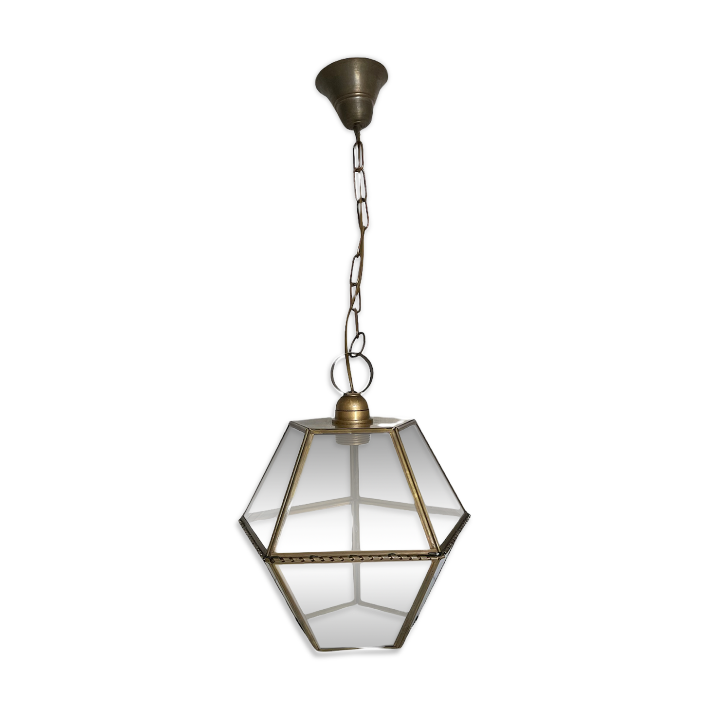 Brass lantern suspension