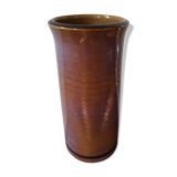 Vase grès émaillé mauve