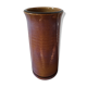 Purple enamelled sandstone vase
