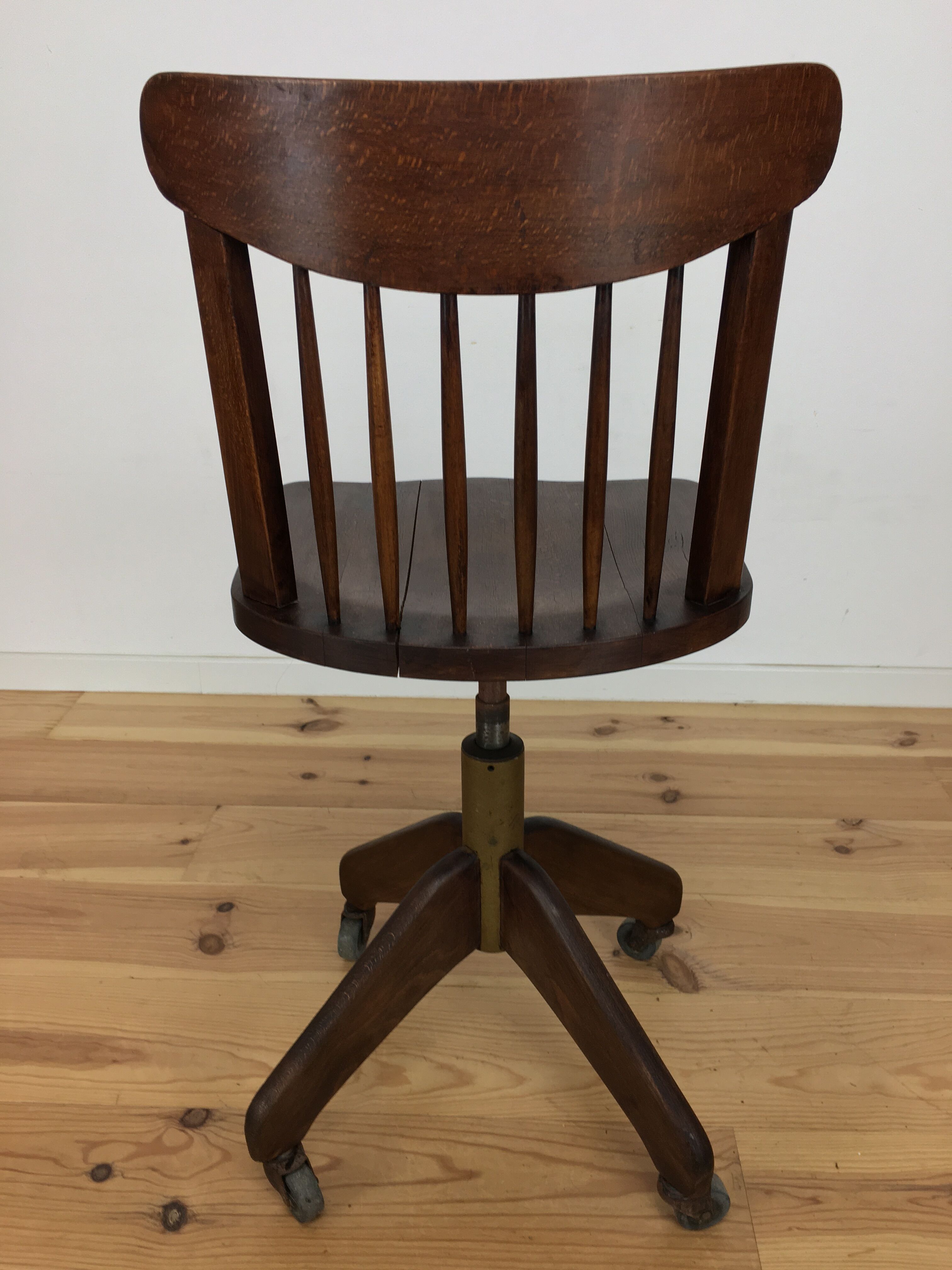 American office chair by Stoll Giroflex, wood