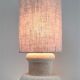 Sculptural lamp foot in natural stone design 70s