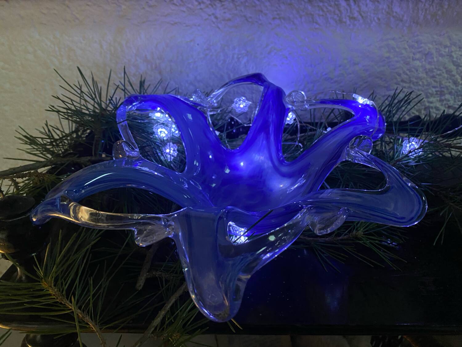 Morano glass "Starfish" trinket dish
