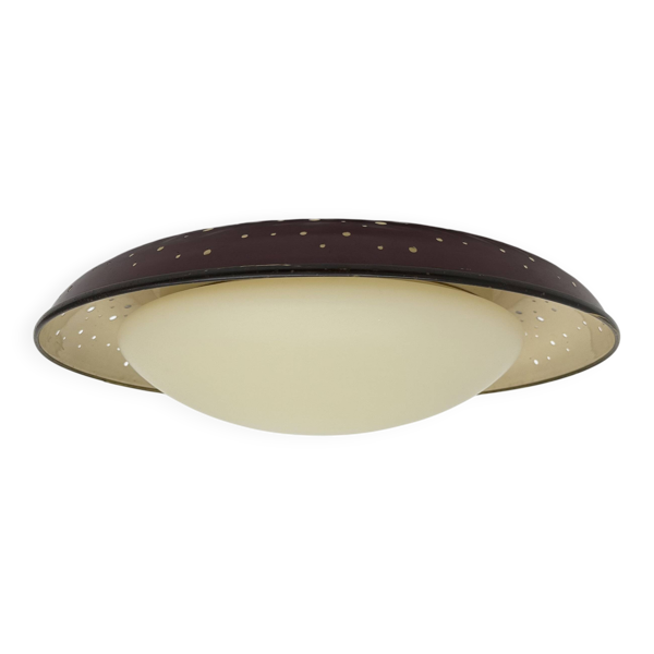 Ernest Igl pour lampe de plafond / lampe murale Hillebrand grande des années 1950.