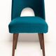 Chaise 'Shell' en Velours Vert Émeraude Milieu du Siècle, Europe, 1960s