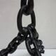 Franz West Style Vintage Brutalist Nautical Iron Chain Floor Lamp, 1970s