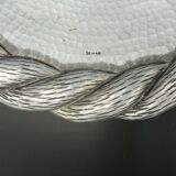 Large stainless steel dish by artistic Irman