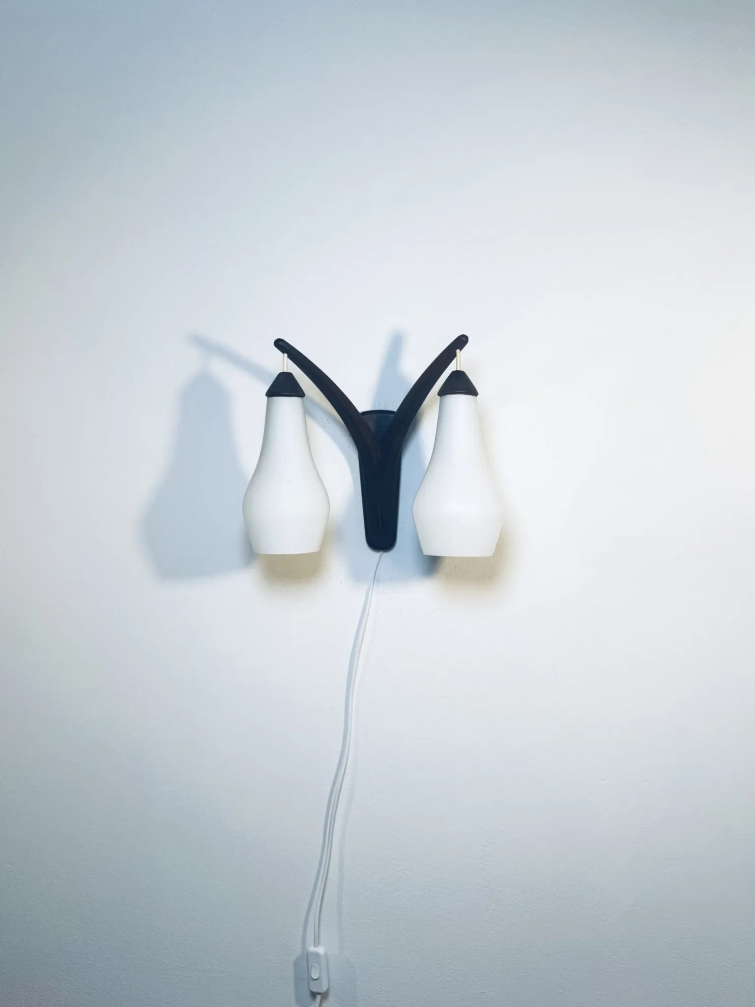 Double-Arm Wall Lamp By Uno & Östen Kristiansson For Luxus, Sweden, 1960S