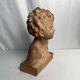 Cipriani, child bust in terracotta art signed 20th century