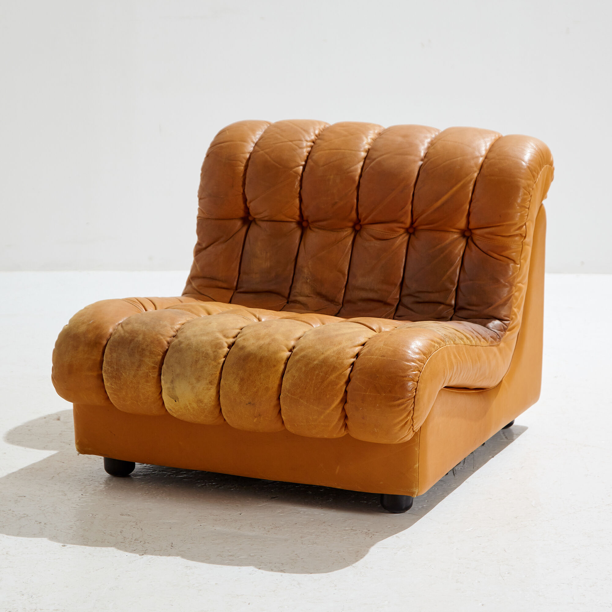 Modular leather sofa set