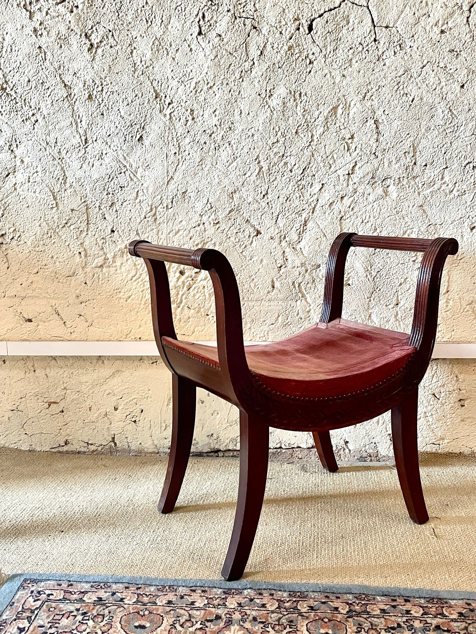 Curule seat Empire style, nineteenth century