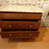 Louis XVI-style dresser marked on marble