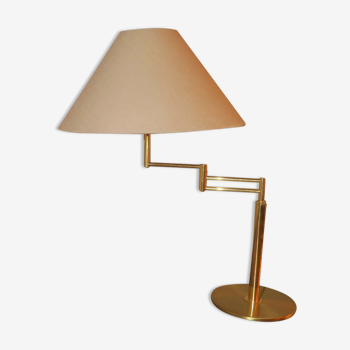 Relux Milano multi-adjustable Italian brass table / reading lamp 1970s