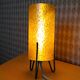 Lampe de table vintage allemande des années 1970, style Space Age, avec abat-jour en acrylique et laiton