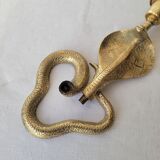 Zoomorphic snake cobra candle holder