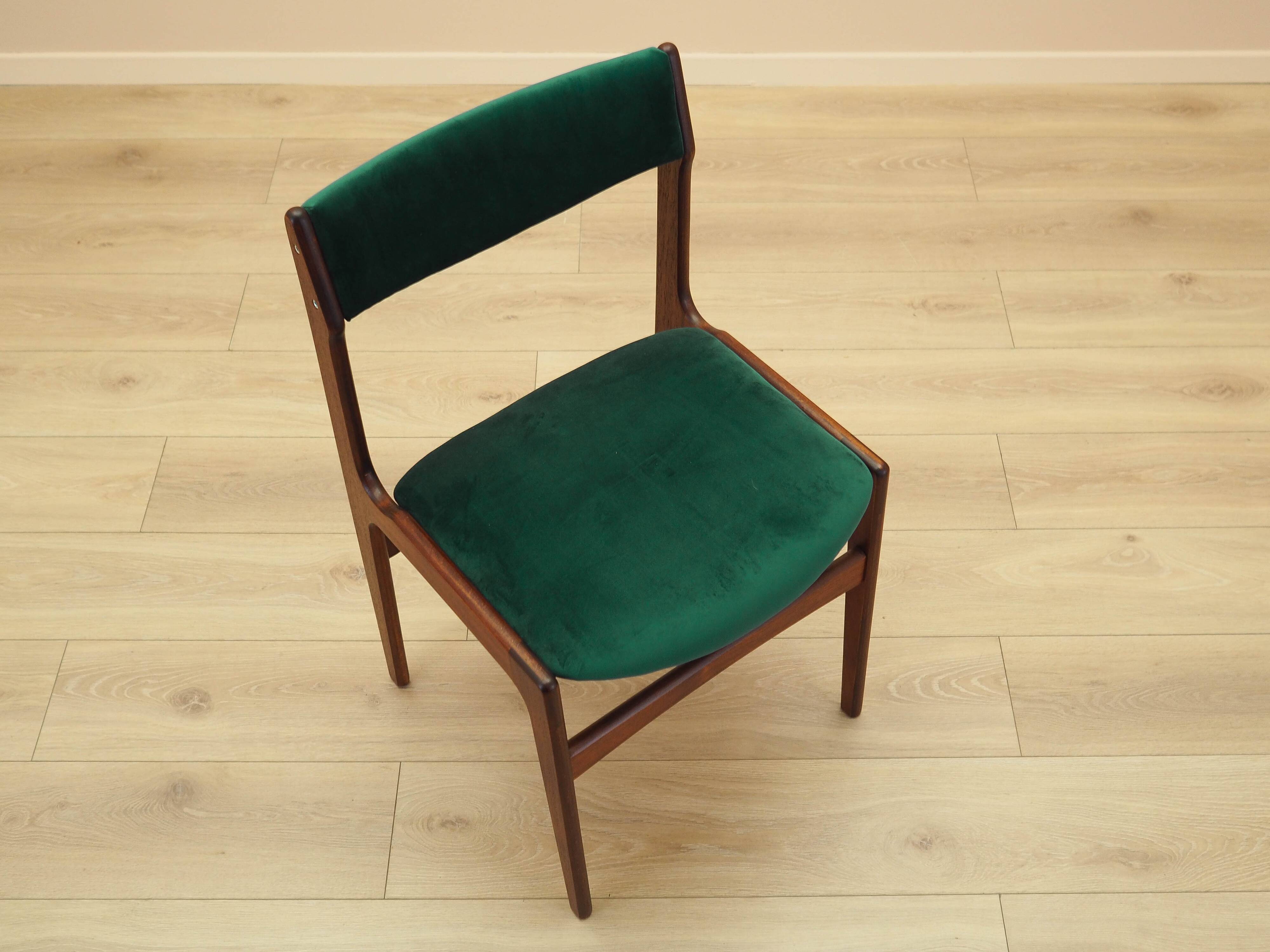Set of six teak chairs, Danish design, 1970s, production: Denmark
