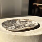 Very large empty pocket or dish in medium light petrified wood 1143