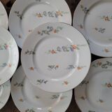 8 flat plates Limoges 60s