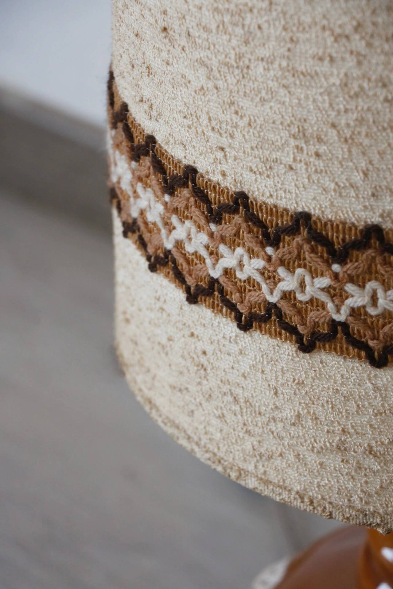 Vintage 70s ceramic lamp – retro light fixture