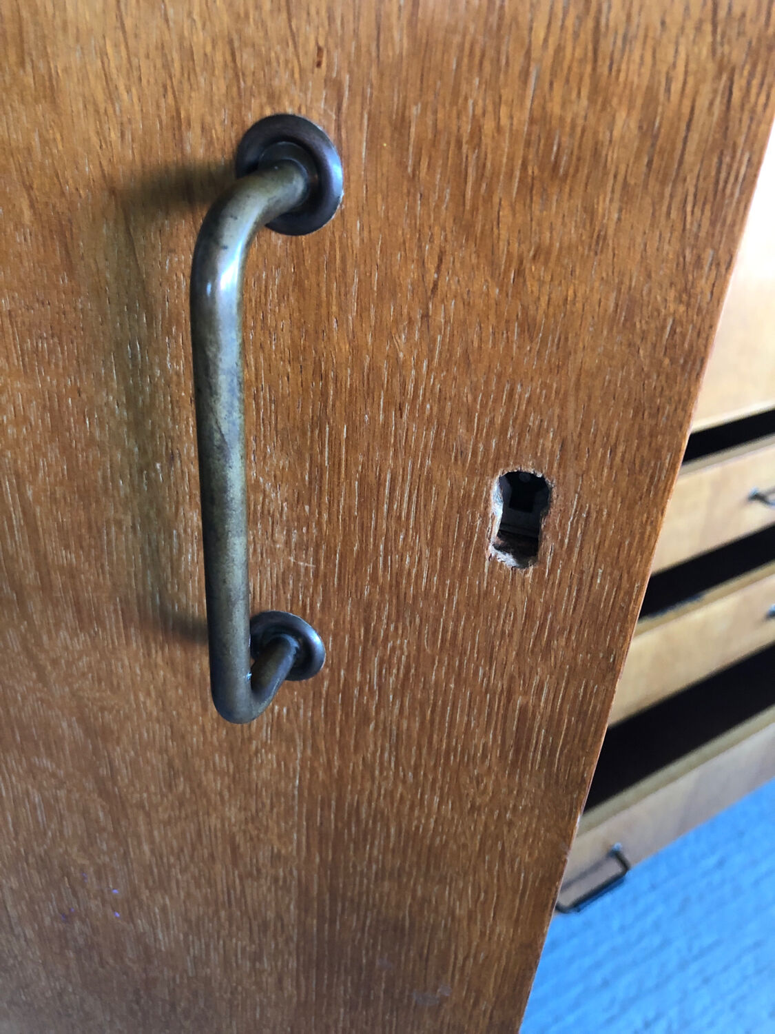Vintage wardrobe from the 50s, produced by SAM furniture “half-century”
