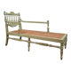 Recamier or provençal rest bench Napoleon III era in lacquered wood
