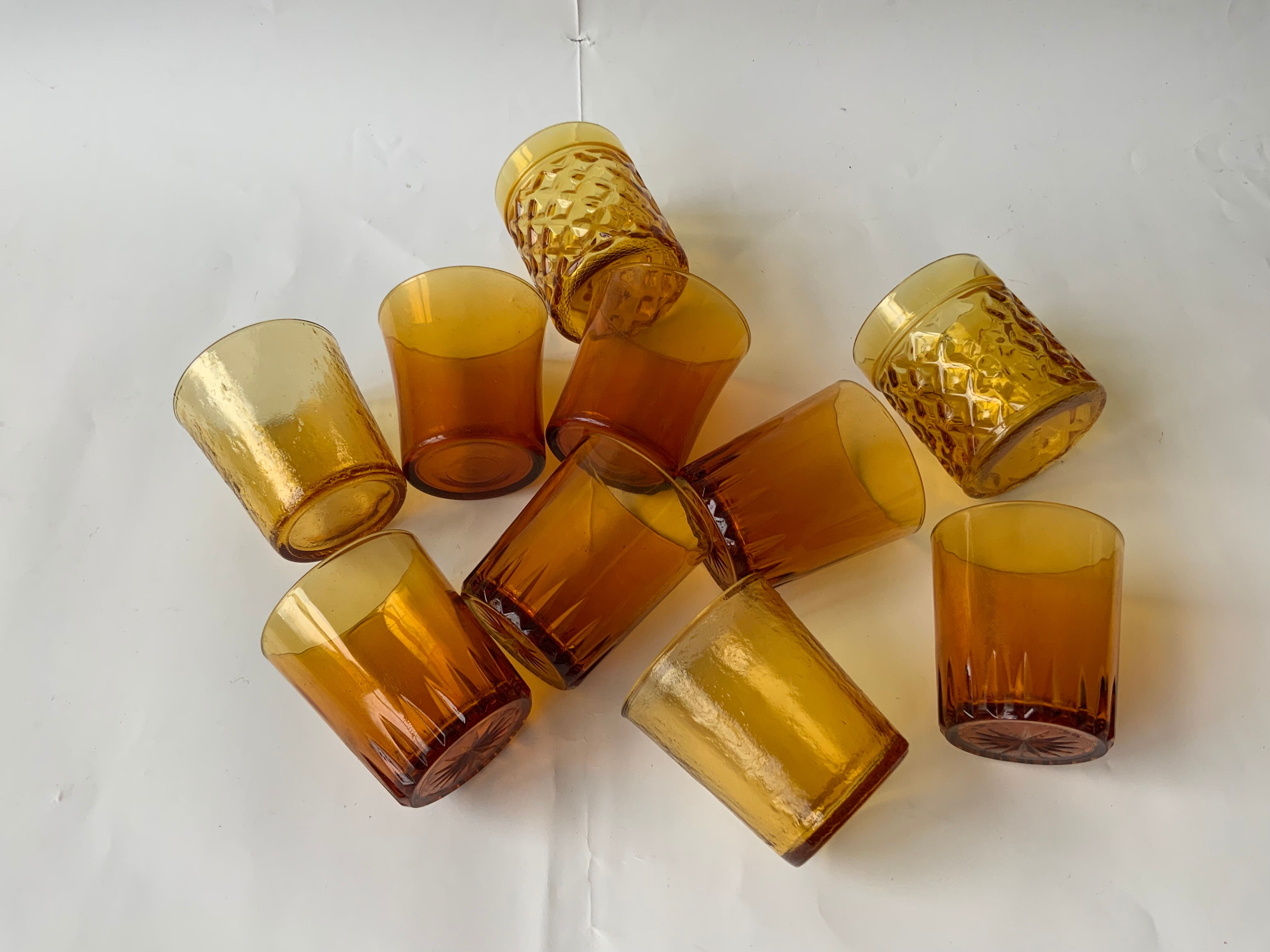 Unarthed amber glasses