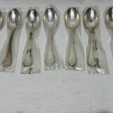 Set of 7 Christofle Albi table spoons