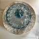 Sublime cloche de verre vintage bleu