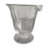 Pitcher made of chiseled glass