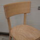 4 chaises baumann vintage en bois brut