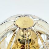 Mid-Century Glass & Brass Ceiling Light from Limburg, Germany, 1960s