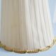 Bedside lamps set metal with fabric shades