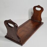 Solid wood bookends with zipper, folding, 1900