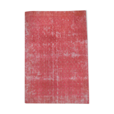 Tapis vintage rouge turc affligé 303x209 cm