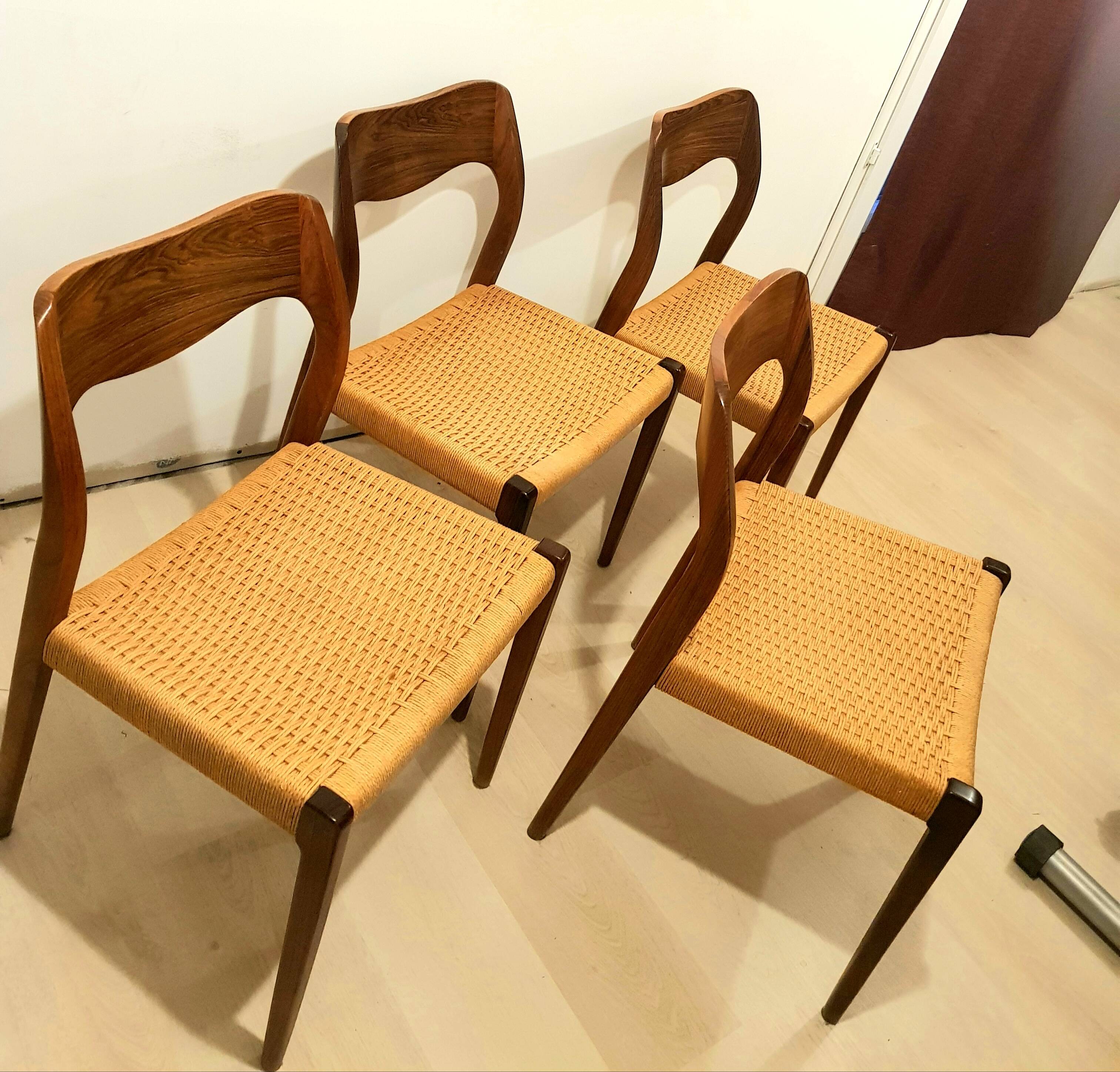 4 chairs rosewood