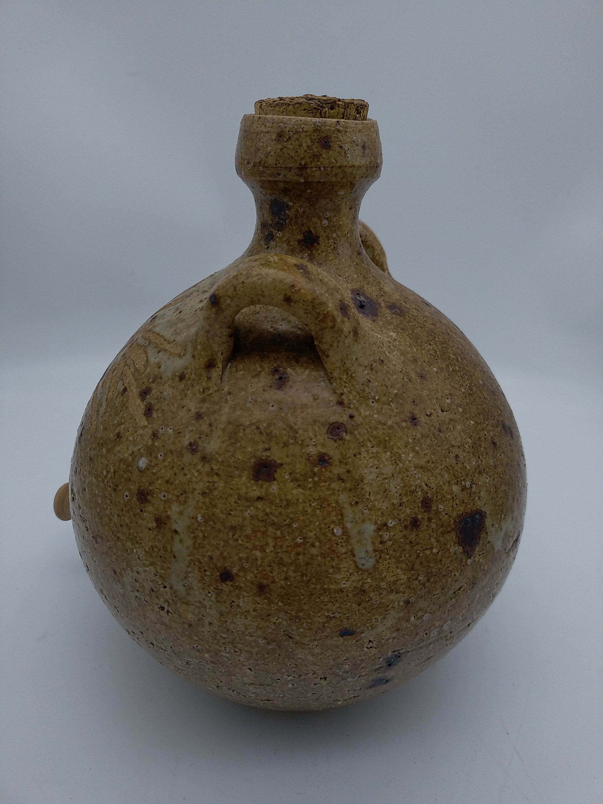 Vinegar in sandstone pyrity signed Alain Blanchard.