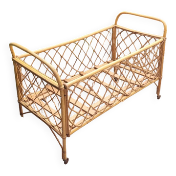 60s rattan children's bed
