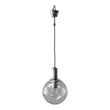Glass ball pendant light by See Delmas, France circa 1970
