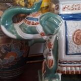 Éléphant porte plante vintage