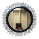 Miroir ancien en fer forgé Chaty Vallauris