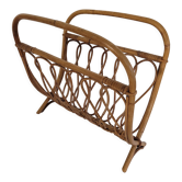 Rattan magazine holder