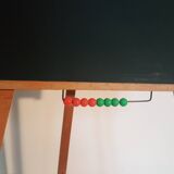 Vintage school table with abacus