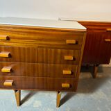 Bedside table by Franistek Mezulanik Czechoslovakia