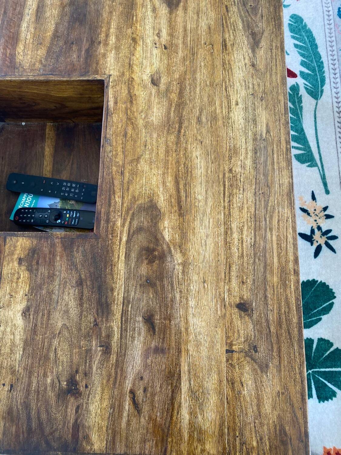 Exotic wood coffee table