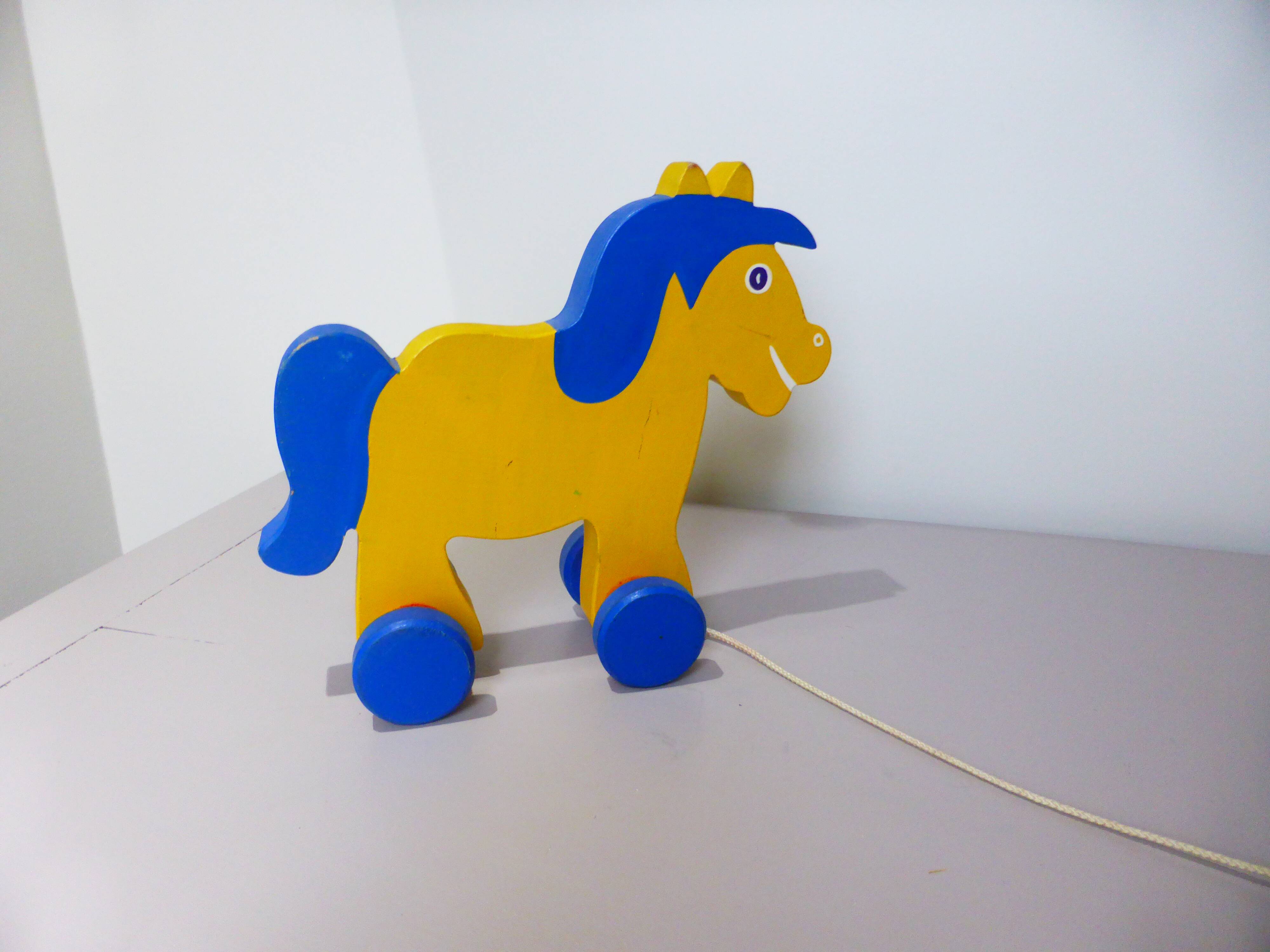 jouet en bois vintage à tirer