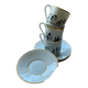 Limoges porcelain coffee cups / Wink to Mr. Silhouette Étienne