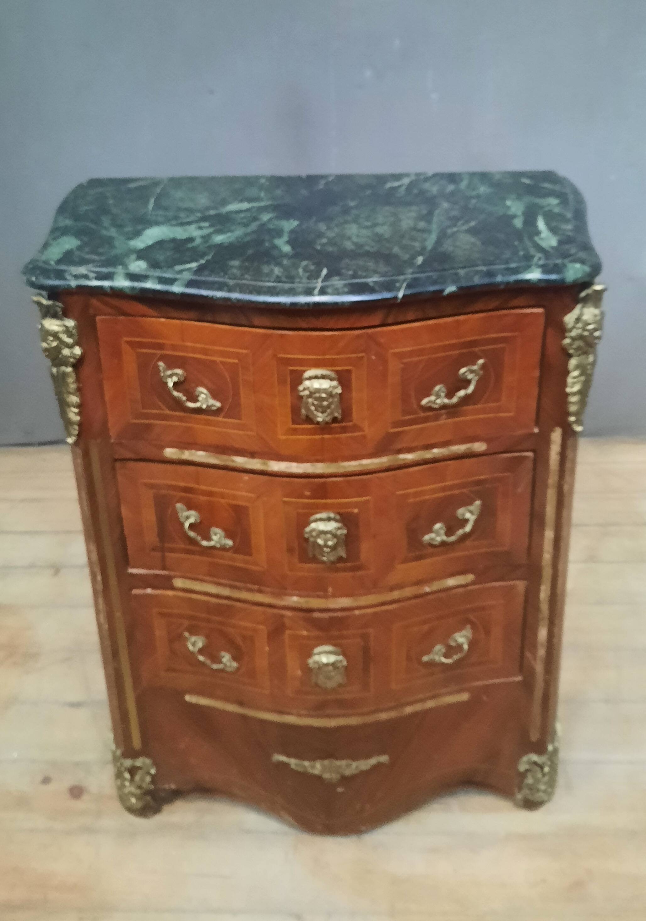 Louis XIV style marquetry chest of drawers