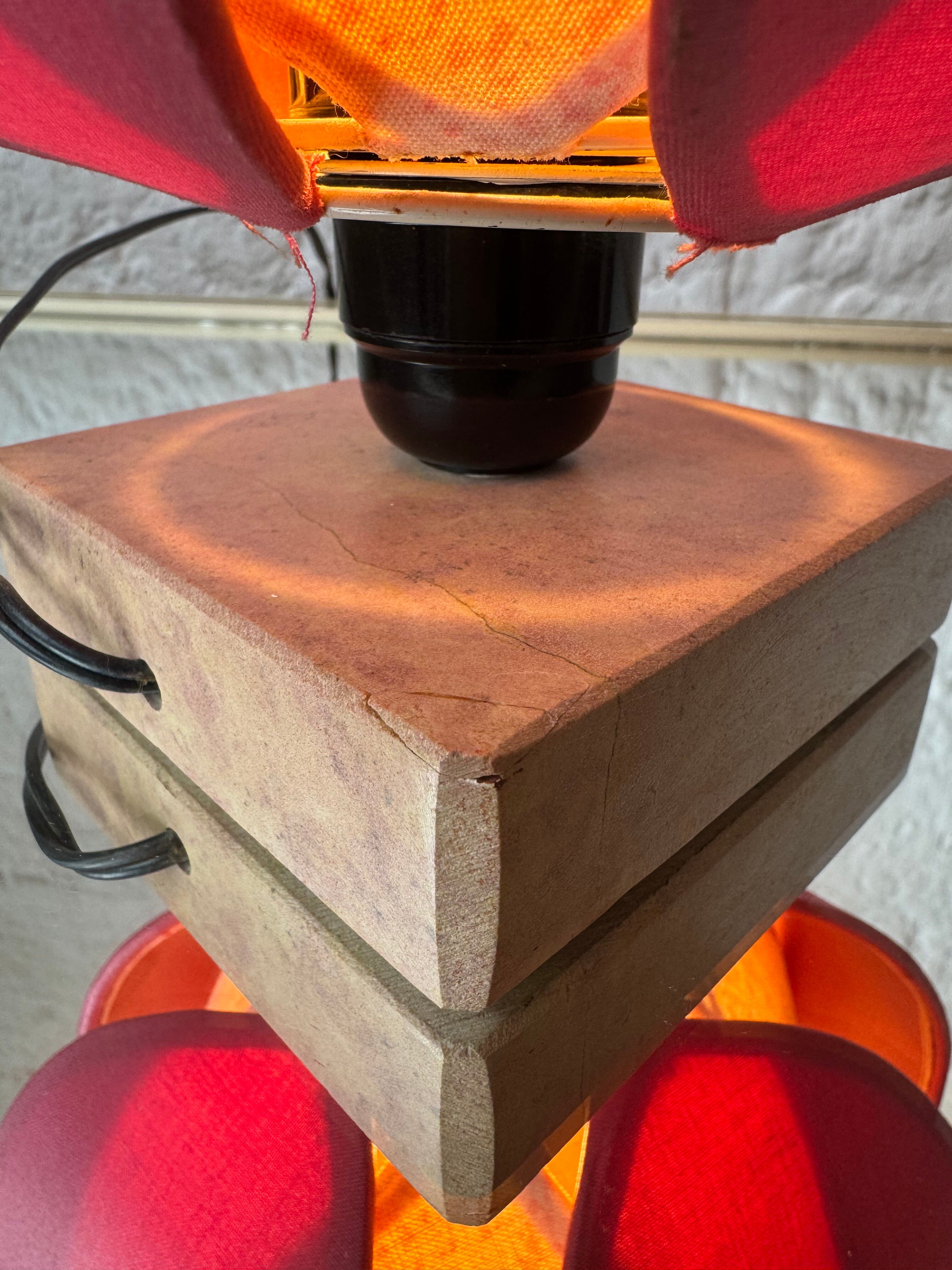 Vintage lotus flower lamp
