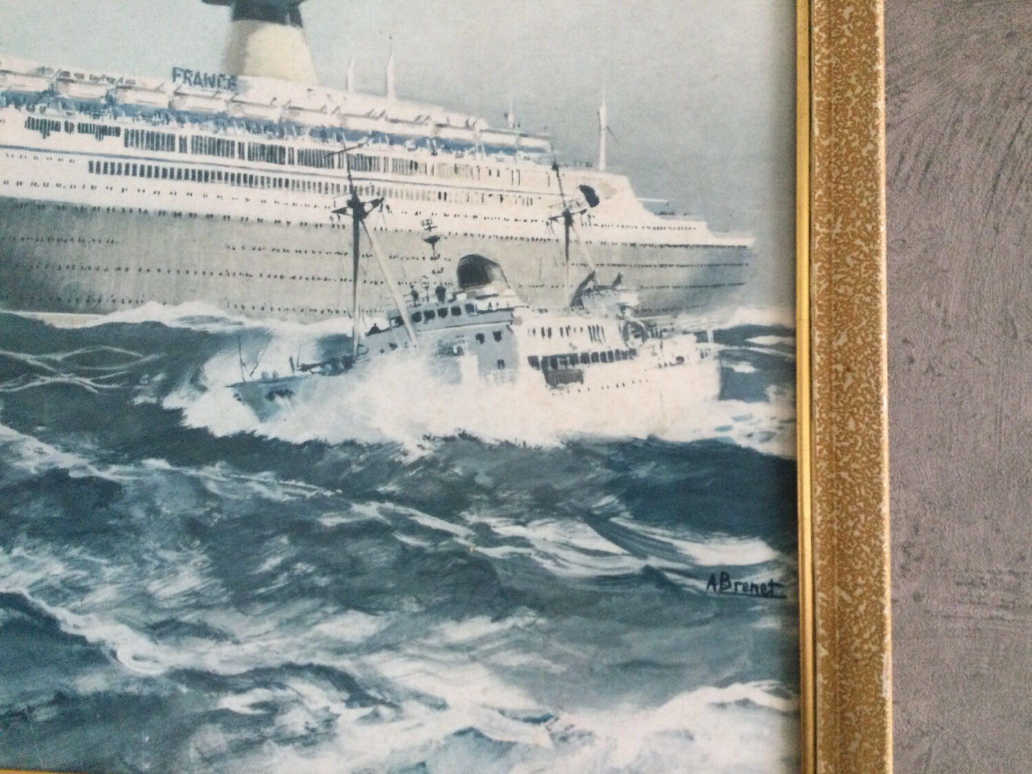 Reproduction Le France by Albert Brenet